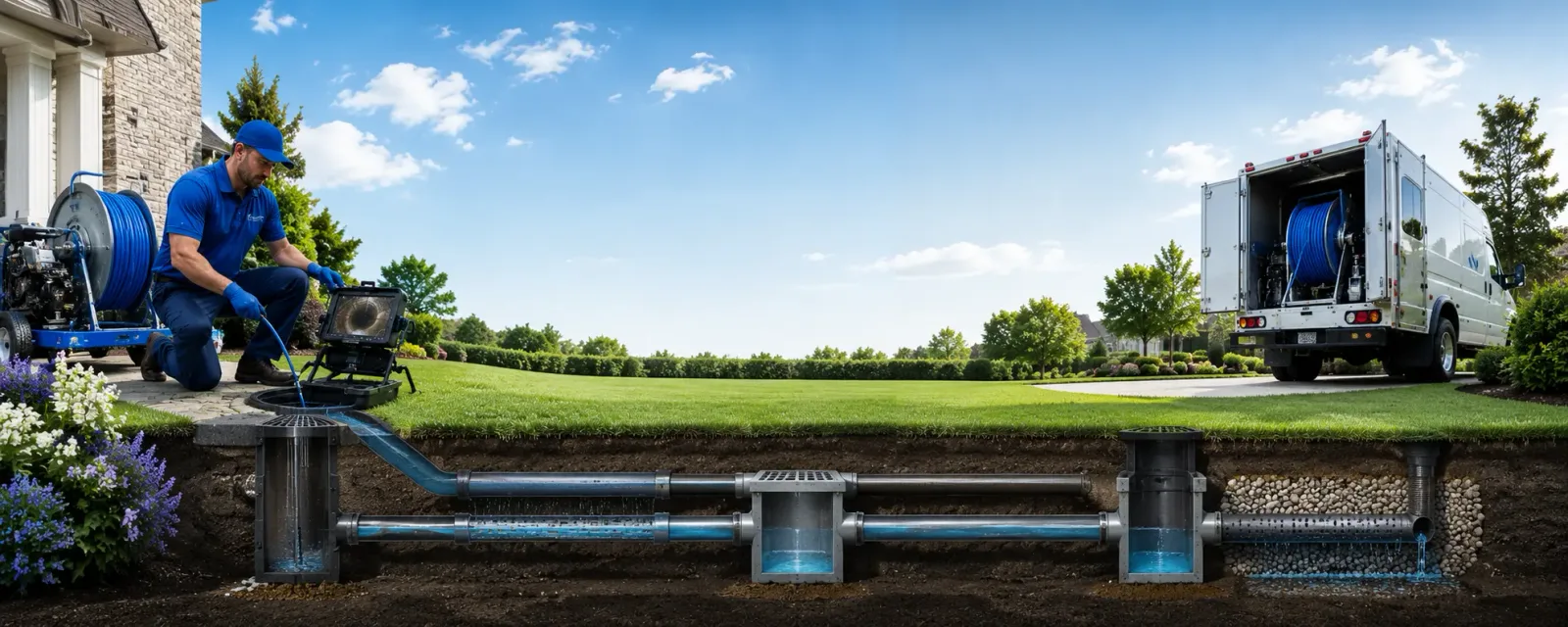 Outdoor drain cleaning information for Hallett, OK